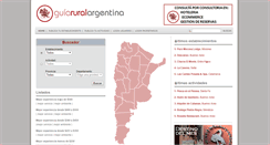 Desktop Screenshot of guiaruralargentina.com